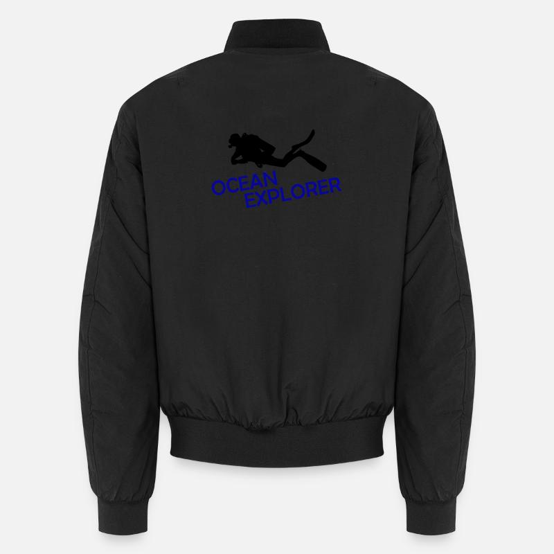 Ocean Explorer - Unisex Bomber Jacket - black