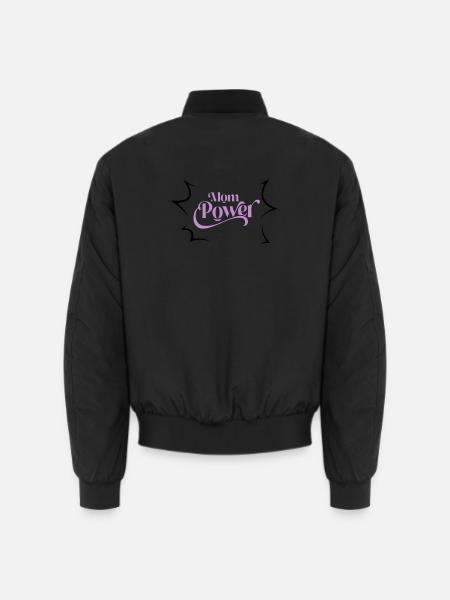 Mom power - Unisex Bomber Jacket - black