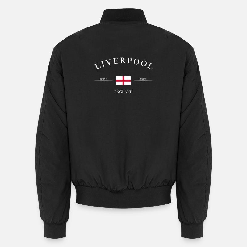 Liverpool England – Urlaub Souvenir & Geschenk - Unisex Bomberjacke - Schwarz