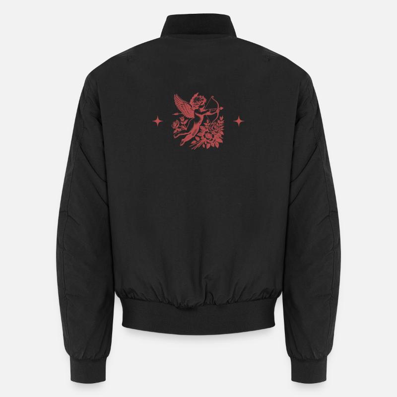 Cupid Floral Bow Unisex Bomber Jacket