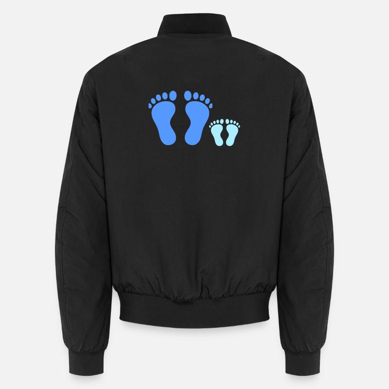 Family Footprints Common Walk Vector Unisex Bomber Jacket