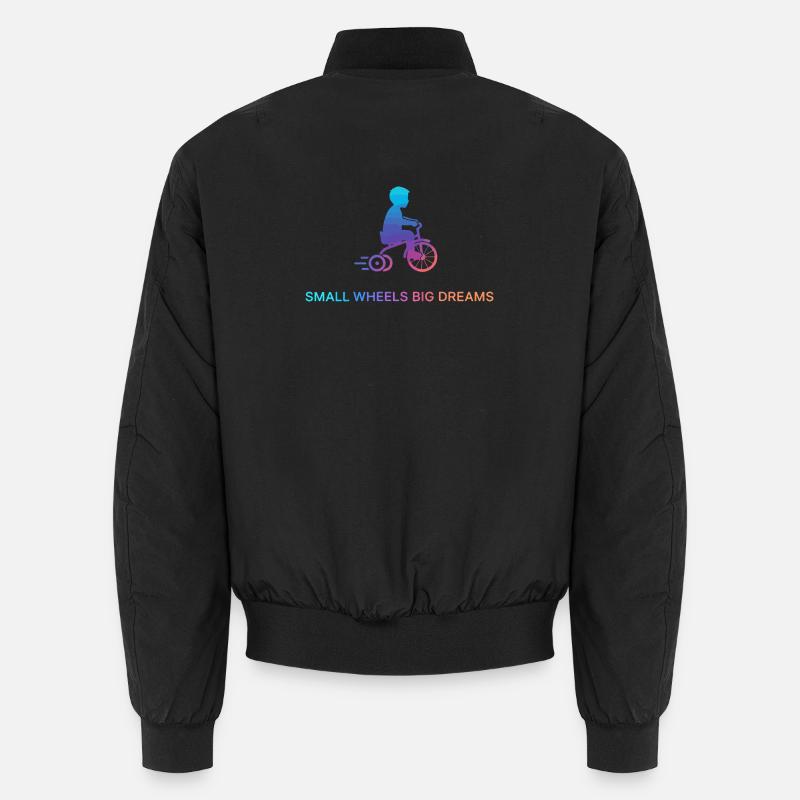 Small Wheels Big Dreams Unisex Bomber Jacket