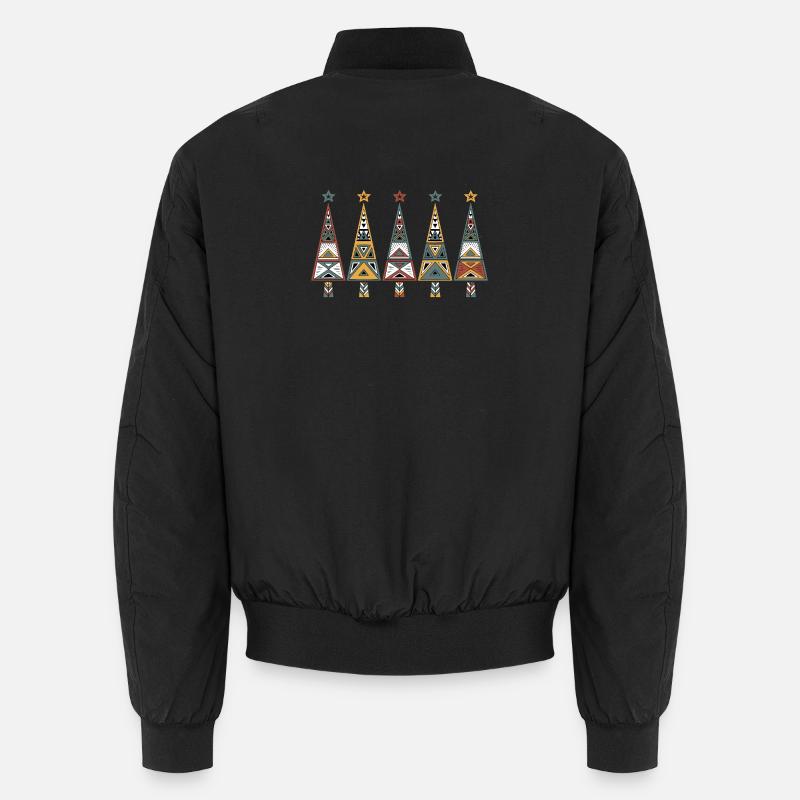 Afrika-Weihnachtsbaum Unisex Bomberjacke