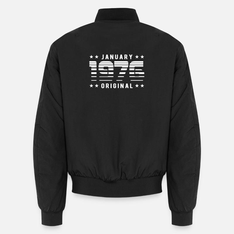 January 1976 Original Retrodesign | Geburtstag Unisex Bomberjacke