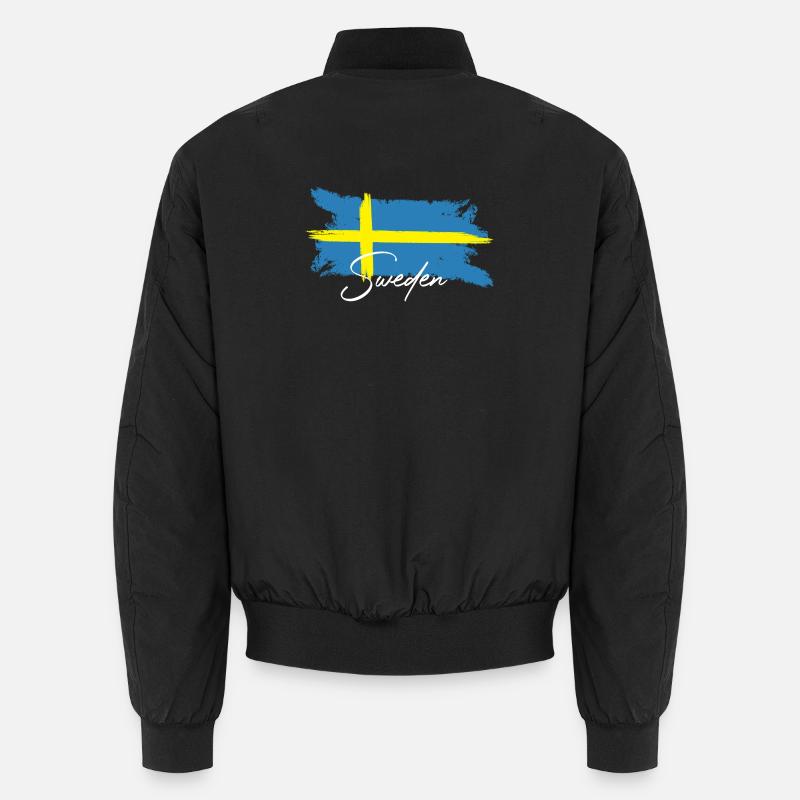 Sweden Scandinavia - Unisex Bomber Jacket - black