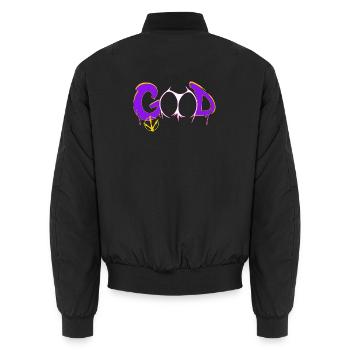 Bon - Bomber unisexe - noir - Dos - AI Model Male 185 light (185cm)