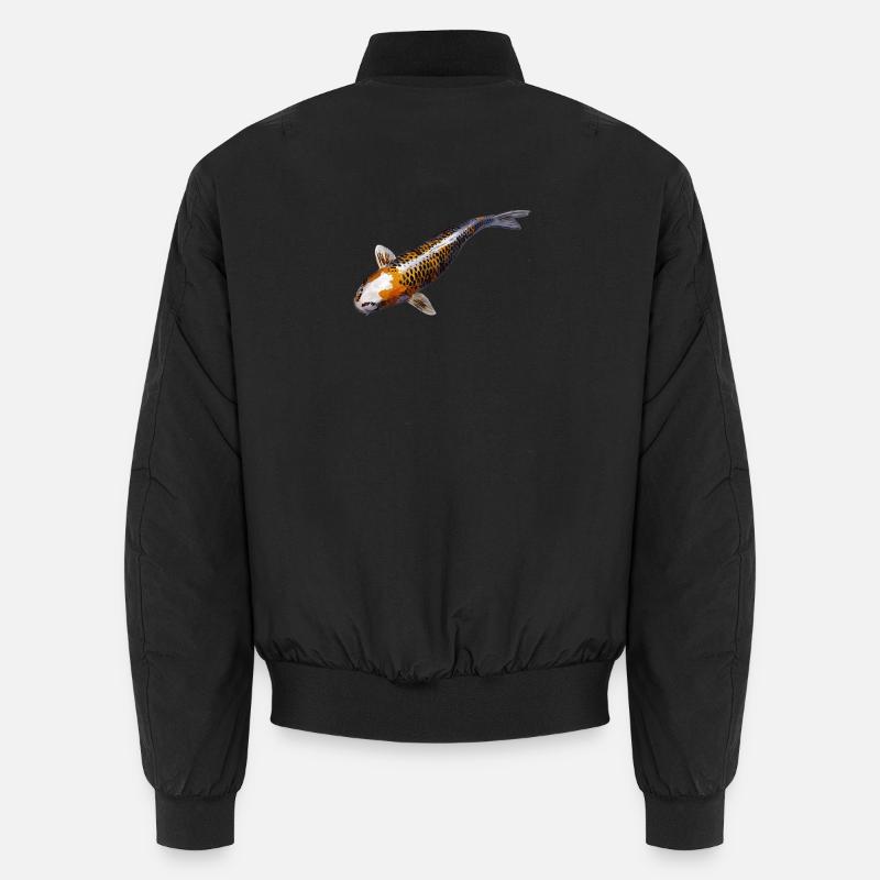Carp koi - Bomber unisexe - noir