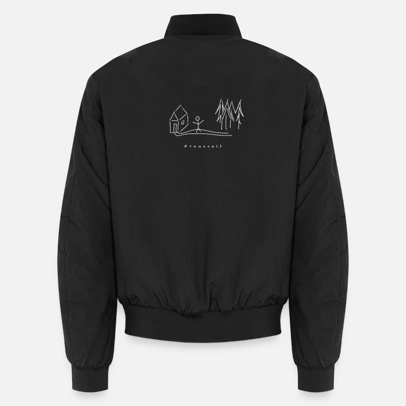 time out nature - Unisex Bomber Jacket - black