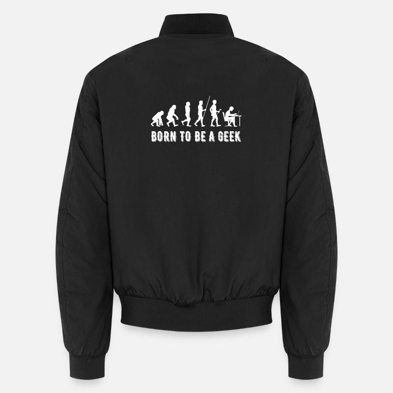 Né Geek : Évolution Tech Bomber unisexe