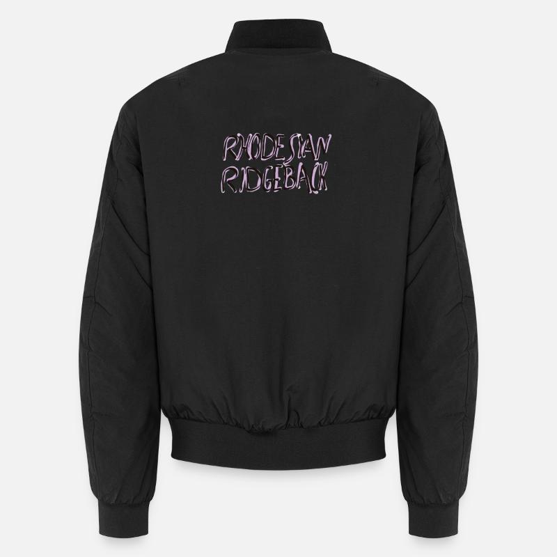 Rhodesian Ridgeback SchriftzugDesign Unisex Bomberjacke