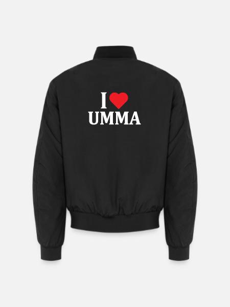 T-Shirt I love Umma T-Shirt Geschenkidee - Unisex Bomberjacke - Schwarz
