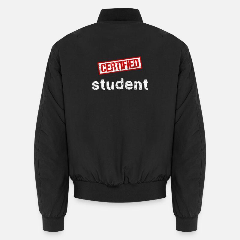 Student - Unisex Bomber Jacket - black