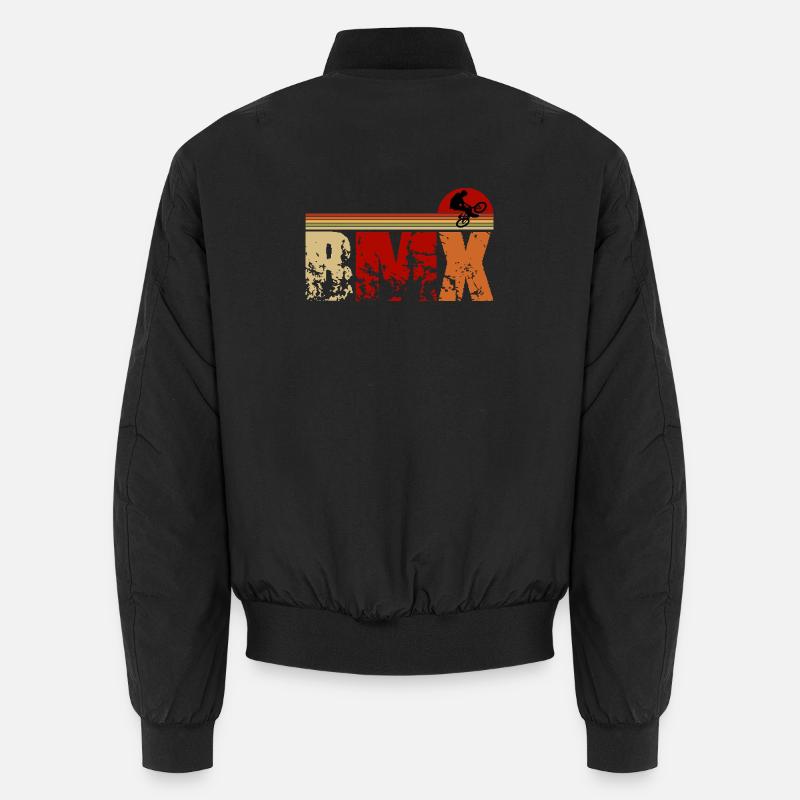 Retro BMX Design – Classic & Stylish Unisex Bomber Jacket