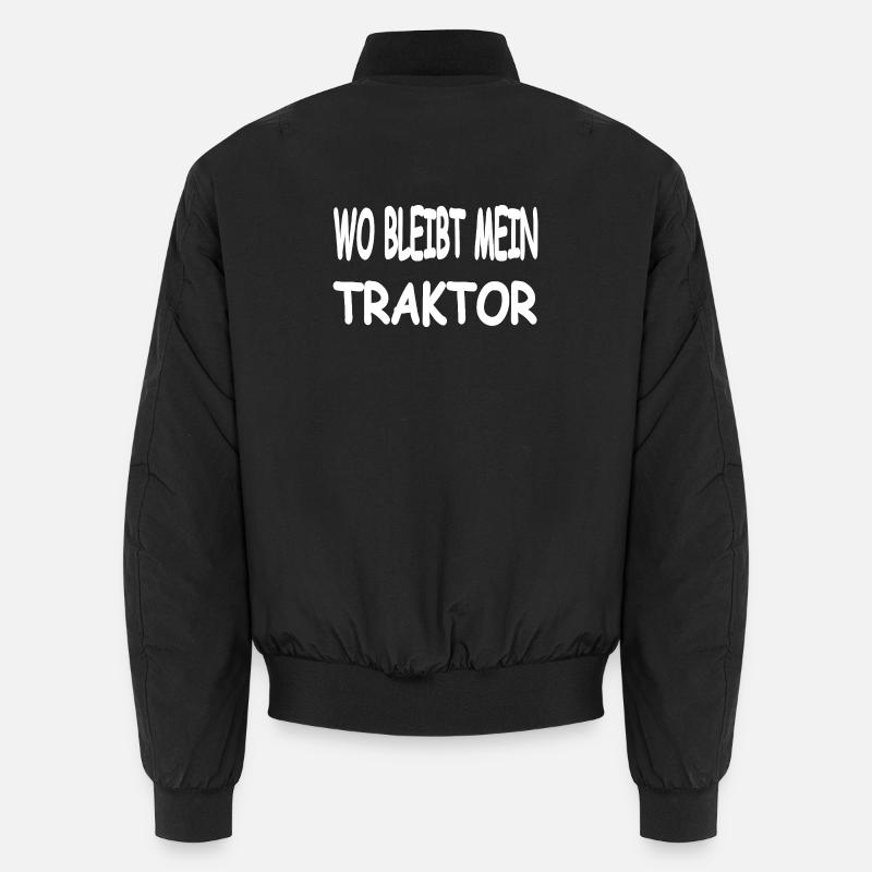 Tractor - Unisex Bomber Jacket - black