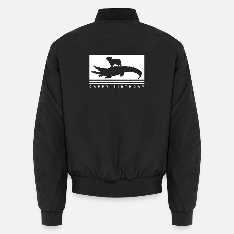 Joyeux anniversaire Capybara Joyeux anniversaire - Bomber unisexe - noir