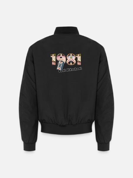 1981 Jahrgang Retro Vintage – Kassette – Cool Olds - Unisex Bomberjacke - Schwarz