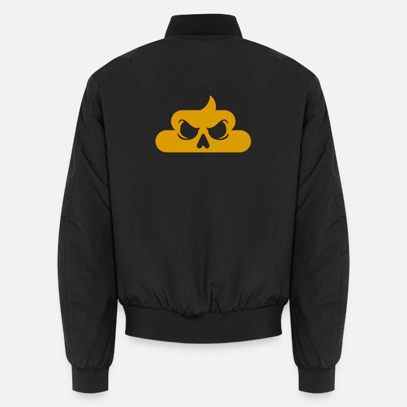 Schädelpoo-Icon Unisex Bomberjacke