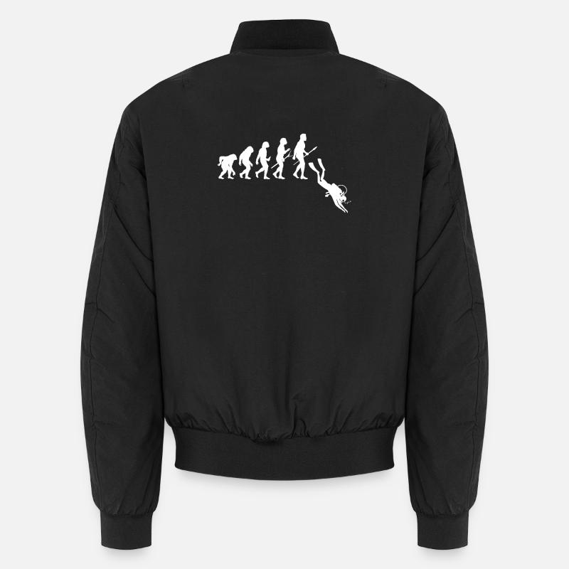 Évolution des plongeurs - Plongée - Bomber unisexe - noir