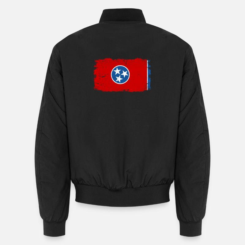 Drapeau d’État du Tennessee vieilli vieilli Bomber unisexe