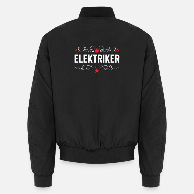 Elektriker Beruf - Unisex Bomberjacke - Schwarz