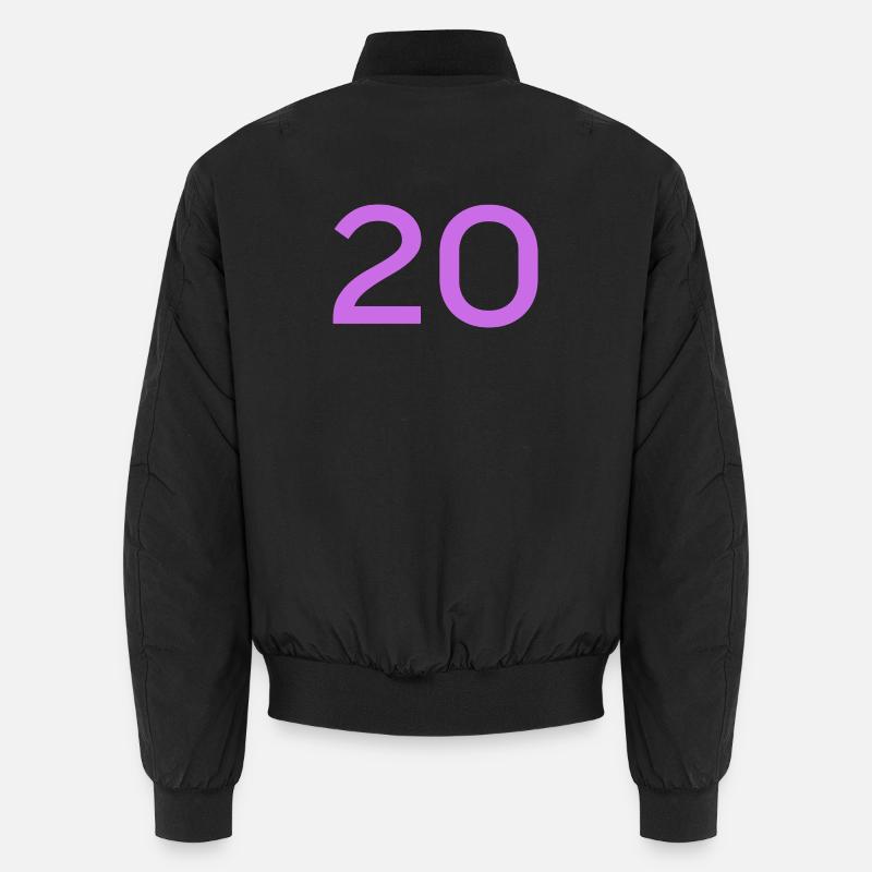 20 - Unisex Bomber Jacket - black