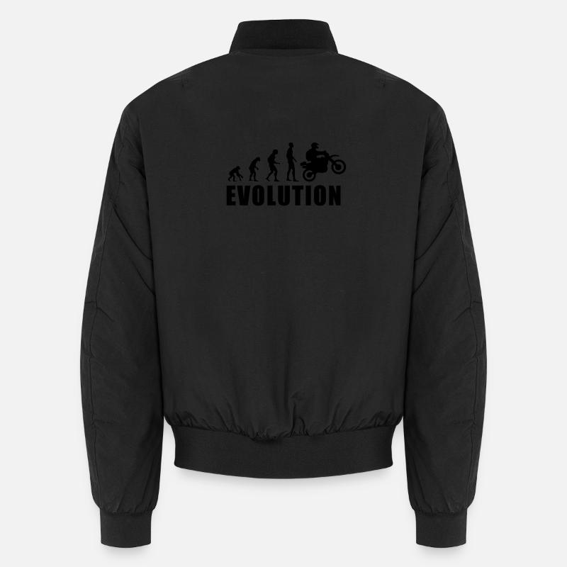 EVOLUTION Motocross Motorrad Geschenk Unisex Bomberjacke