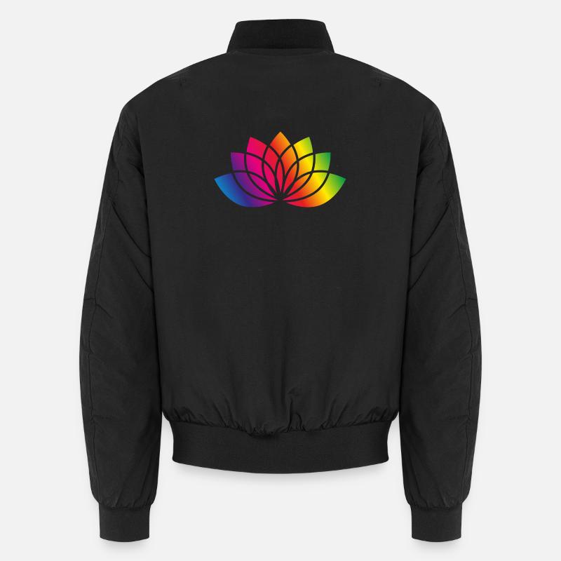 colorée fleurs stylisées symbole Bomber unisexe