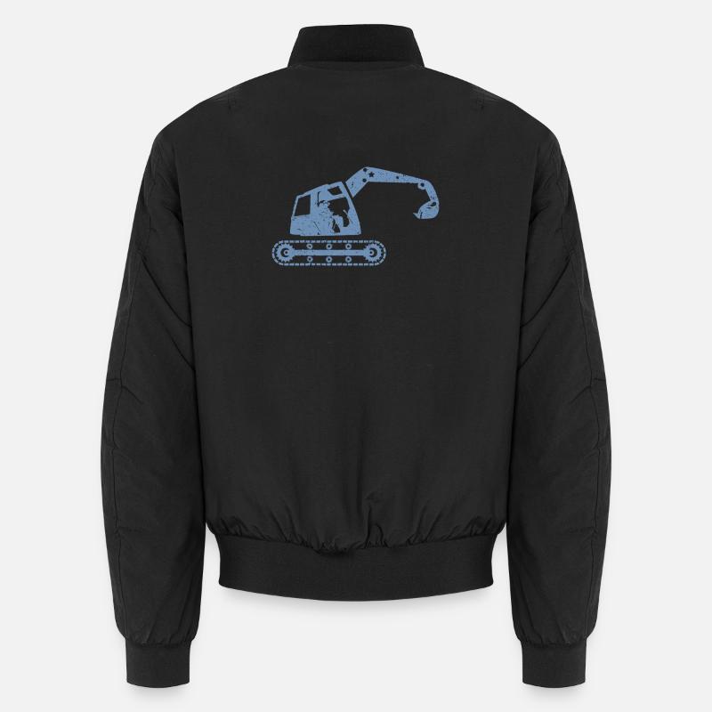 Bagger Baggerfahrer Baugeräteführer – - Unisex Bomberjacke - Schwarz
