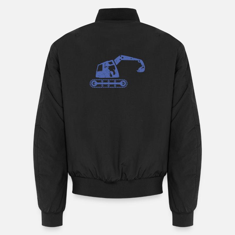 Bagger Baggerfahrer Baugeräteführer Unisex Bomberjacke