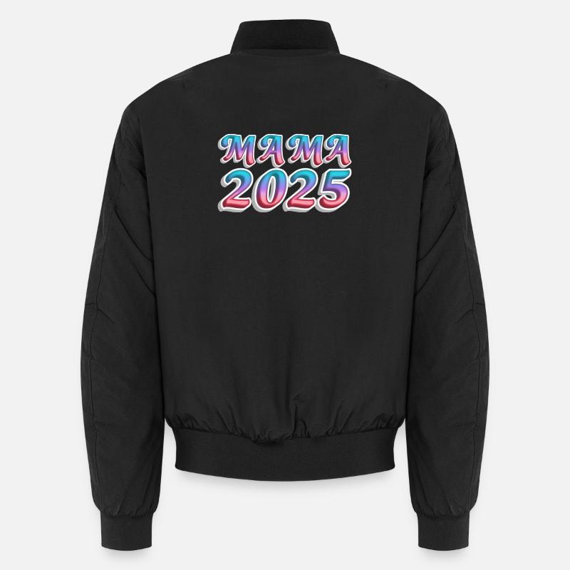 Mama 2025 Farbexplosion - Unisex Bomberjacke - Schwarz