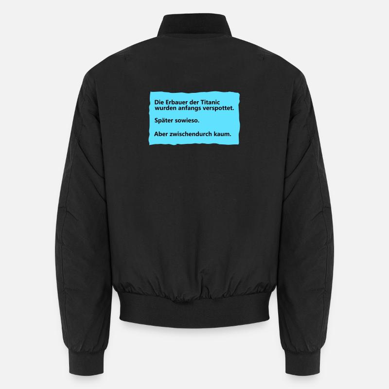 Titanesque - Bomber unisexe - noir