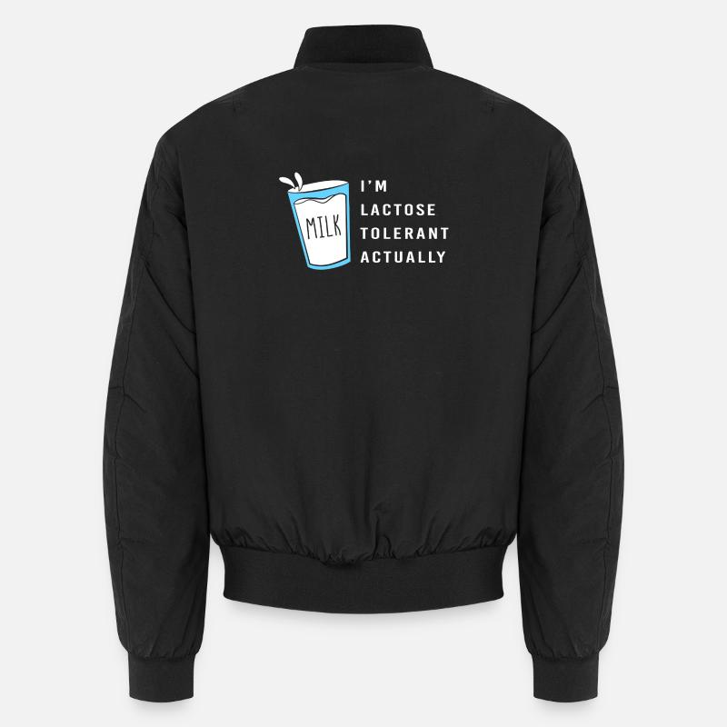 Milk Lactose Flatulence - Unisex Bomber Jacket - black