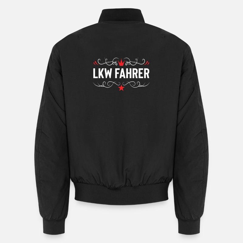 Truck Driver Profession - Unisex Bomber Jacket - black