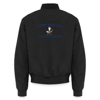 Handwerker Gans muss in die Werkstatt - Unisex Bomberjacke - Schwarz - Hinten - AI Model Male 185 light (185cm)