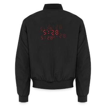 Wandernde Urzeit - Unisex Bomberjacke - Schwarz - Hinten - AI Model Male 185 light (185cm)
