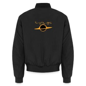 Schwarzes Loch - Unisex Bomberjacke - Schwarz - Hinten - AI Model Male 185 light (185cm)