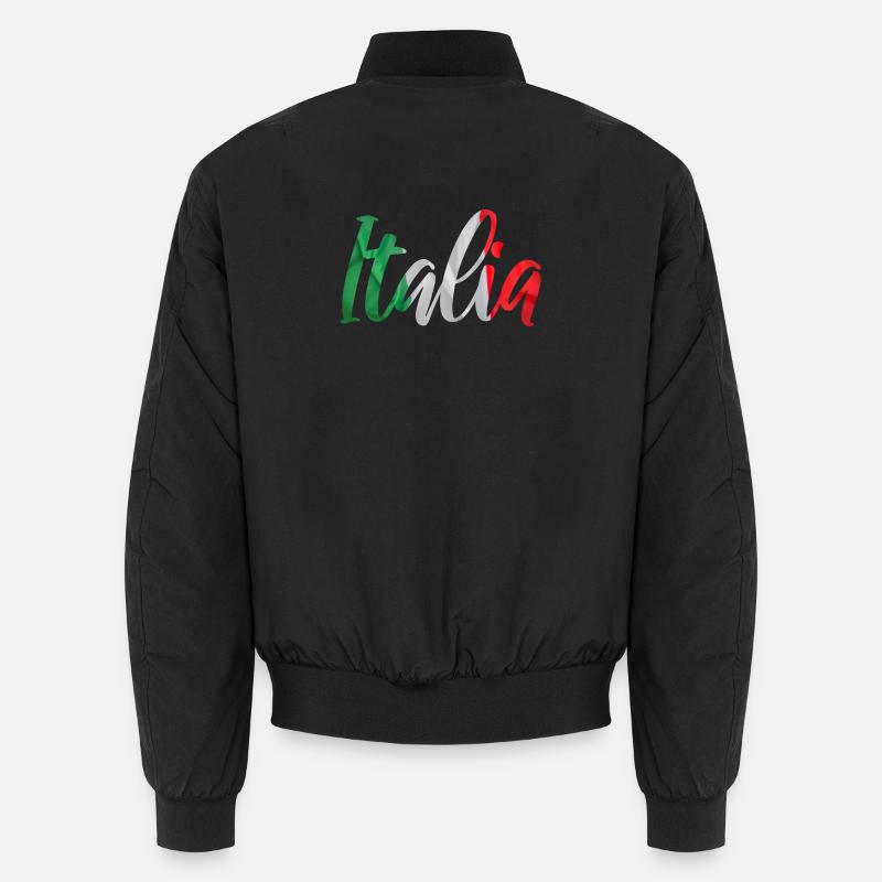 Couleurs du drapeau du ruban d’Italie Bomber unisexe