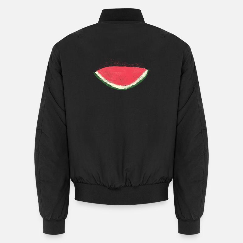 Melone, Wassermelone, Aquarell Unisex Bomberjacke