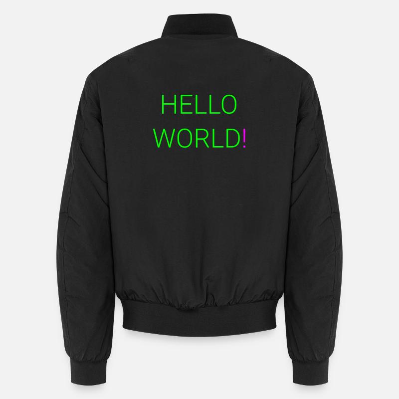 Hallo Welt Unisex Bomberjacke