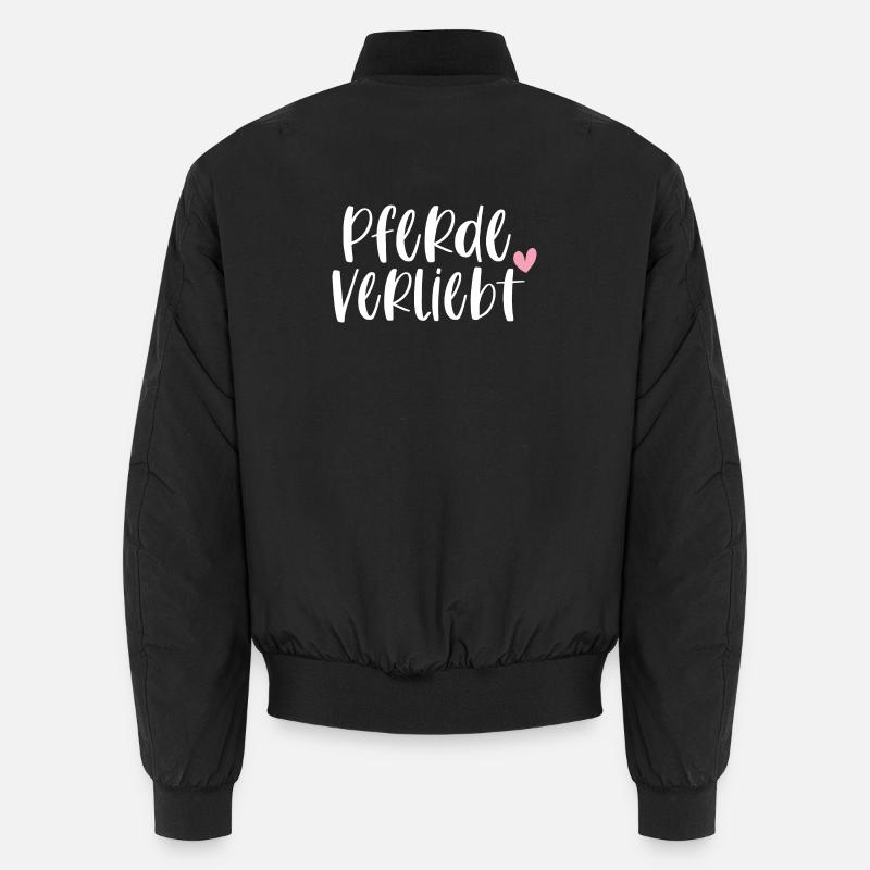 Pferde Pferdeverliebt Pferd Reiten Geschenk Unisex Bomberjacke