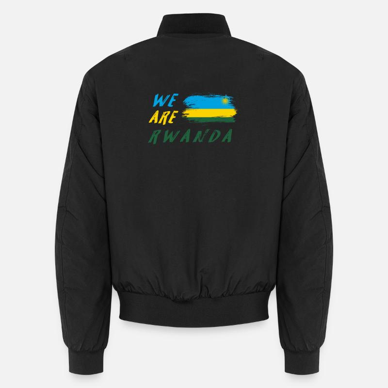 Wir sind Ruanda - Unisex Bomberjacke - Schwarz