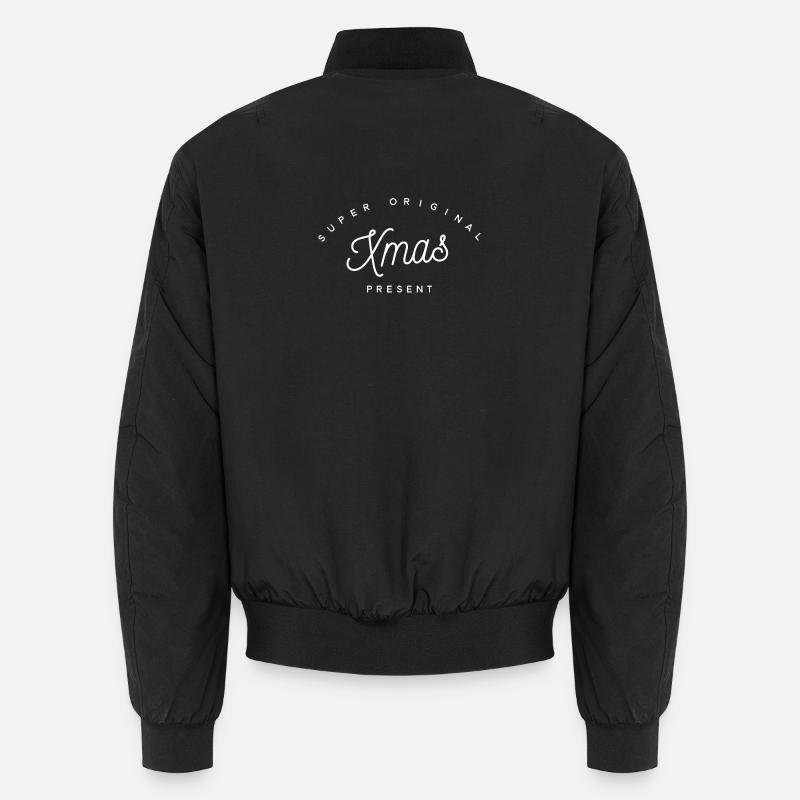 Super Original Weihnachtsgeschenk | Minimalistischer Urlaub Unisex Bomberjacke