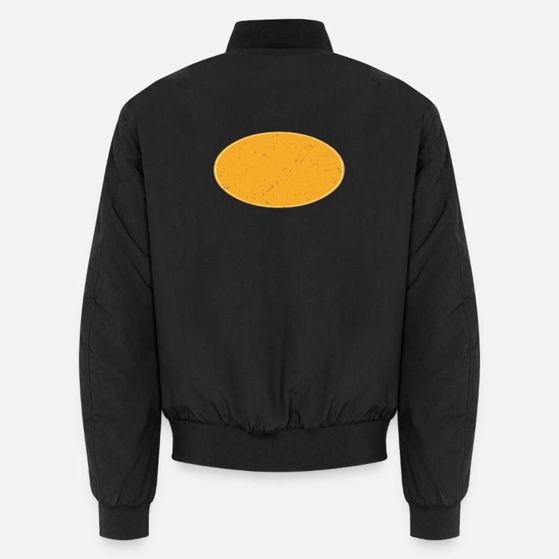 Ovaler Background schmutzig gold-gelb Unisex Bomberjacke