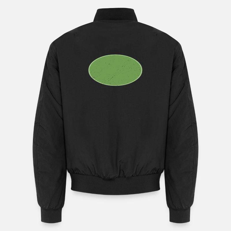 Ovaler Background schmutzig grün - Unisex Bomberjacke - Schwarz
