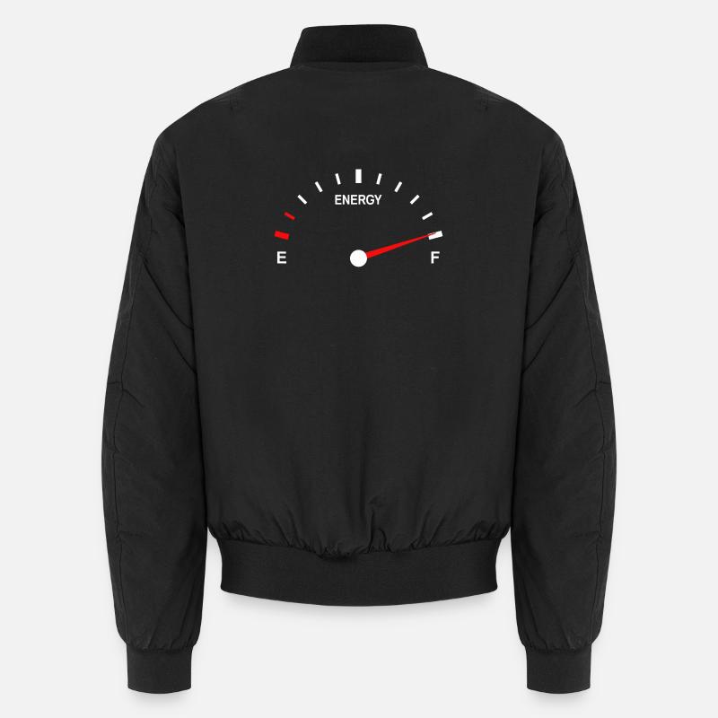 Lebendige Kraftstoffanzeige Abstraktes Design - Unisex Bomberjacke - Schwarz