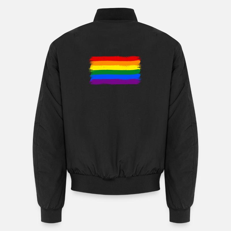 Rainbow Flag LGBTQ+ Unisex Bomber Jacket