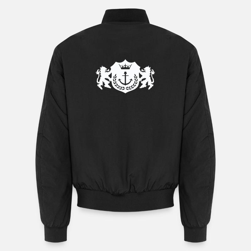 Königlicher Anker-Wappen Unisex Bomberjacke