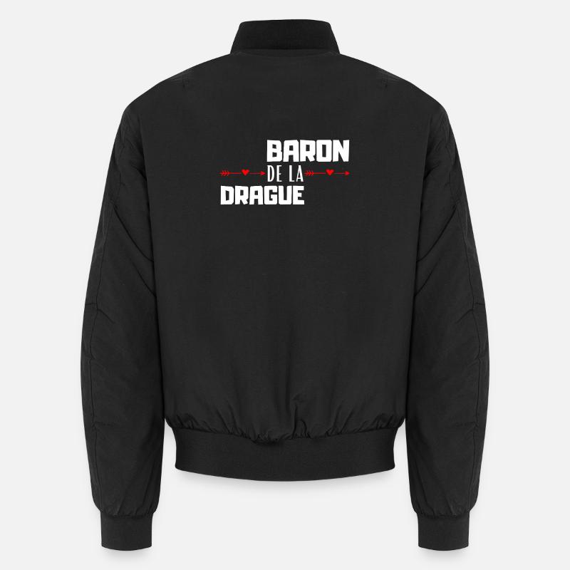 Baron de la Drague - Unisex Bomber Jacket - black