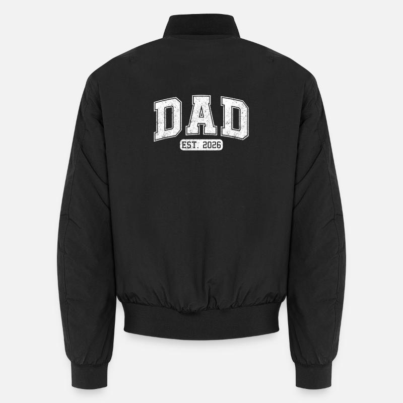 DAD EST 2026 Logo - Bomber unisexe - noir