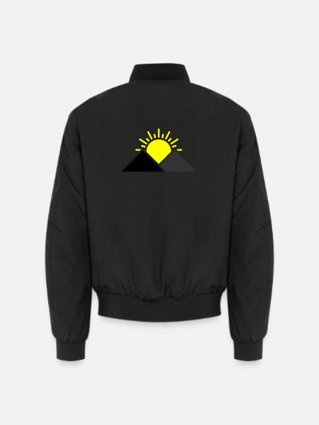 Sun Mountains Landscape - Unisex Bomber Jacket - black
